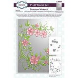 Creative Expressions Blossom Wreath Companion Colouring Stencil (CEST174)