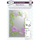 Creative Expressions Ribbon Blooms Companion Colouring Stencil (CEST175)