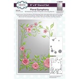 Creative Expressions Floral Symphony Companion Colouring Stencil (CEST176)