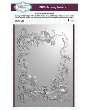 Creative Expressions Ribbon Blooms 3D Embossing Folder (EF3D-086) Creative Expressions Ribbon Blooms 3D Embossing Folder (EF3D-086)