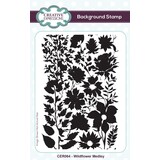 Creative Expressions Background Rubber Stamp A6 Wildflower Medley (CER064)