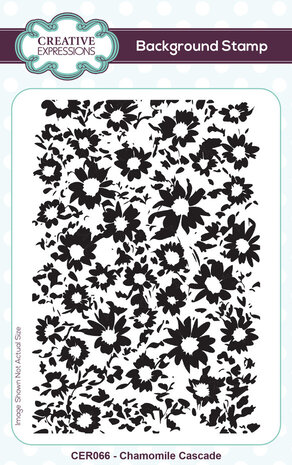 Creative Expressions Background Rubber Stamp A6 Chamomile Cascade (CER066)
