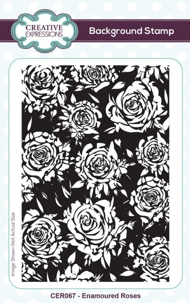 Creative Expressions Background Rubber Stamp A6 Enamoured Roses (CER067) Creative Expressions Background Rubber Stamp A6 Enamoured Roses (CER067)