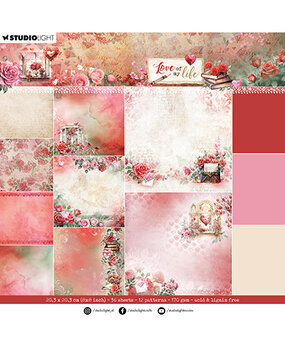 Studio Light Love of my life 8x8 Inch Background Paper Pad (SL-LL-DPP274) Studio Light Love of my life 8x8 Inch Background Paper Pad (SL-LL-DPP274)