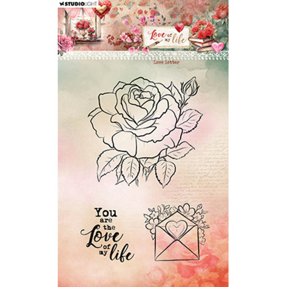 Studio Light Love of my life Clear Stamp Love letter (SL-LL-STAMP776 ...