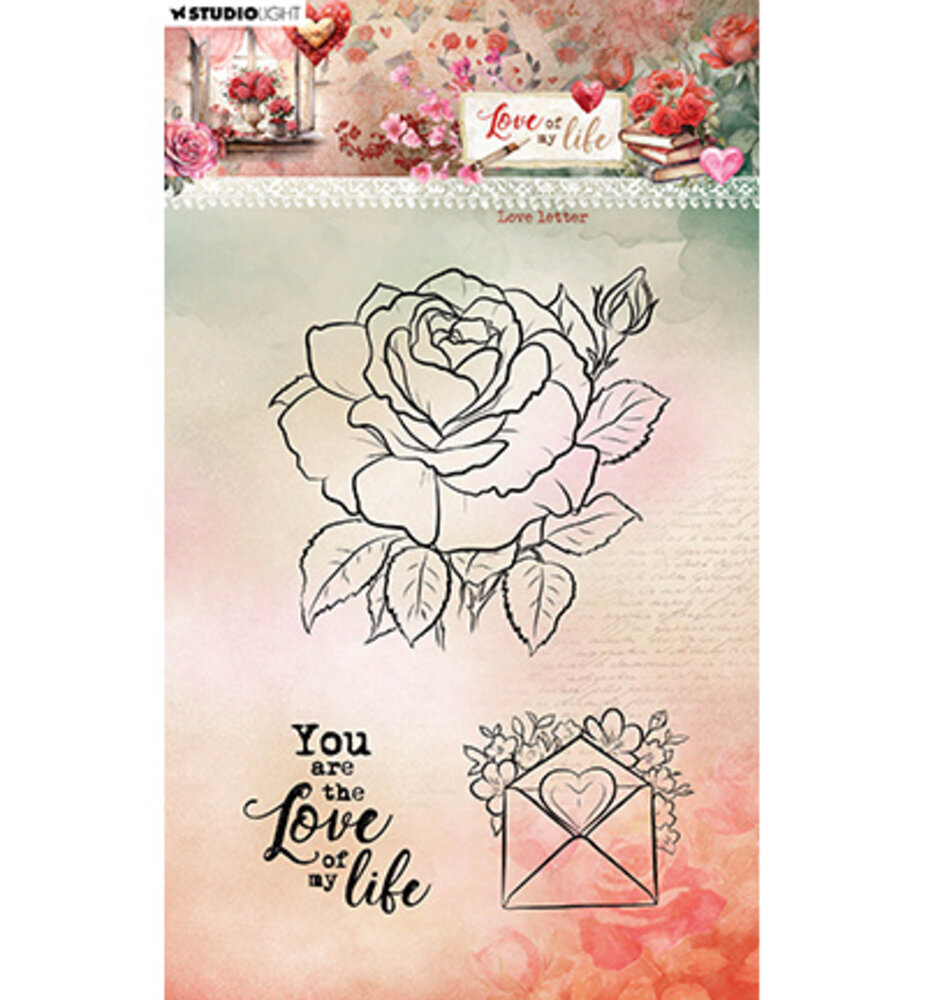 Studio Light Love of my life Clear Stamp Love letter (SL-LL-STAMP776) Studio Light Love of my life Clear Stamp Love letter (SL-LL-STAMP776)