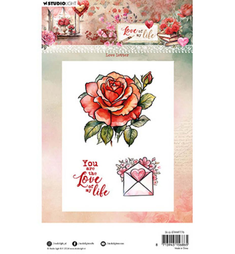 Studio Light Love of my life Clear Stamp Love letter (SL-LL-STAMP776) Studio Light Love of my life Clear Stamp Love letter (SL-LL-STAMP776)