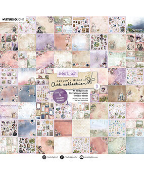 Studio Light Best of Jenine's Mindful Art 3 8x8 Inch Mixed Paper Pad (JMA-ES-MPP279)