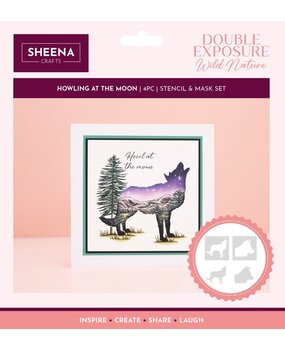 Sheena Wild Nature Stencil Set Howling at the Moon (SD-DEWN-STEN-HATM) Sheena Wild Nature Stencil Set Howling at the Moon (SD-DEWN-STEN-HATM)