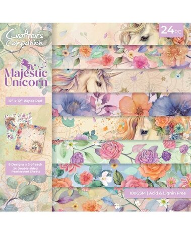 Crafter's Companion Majestic Unicorn 12x12 Inch Paper Pad (MU-PAD12) Crafter's Companion Majestic Unicorn 12x12 Inch Paper Pad (MU-PAD12)