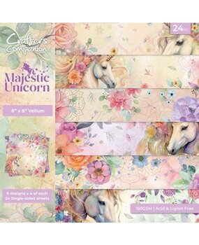 Crafter's Companion Majestic Unicorn 8x8 Inch Vellum Pad (MU-VELPAD8) Crafter's Companion Majestic Unicorn 8x8 Inch Vellum Pad (MU-VELPAD8)