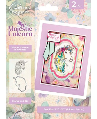 Crafter's Companion Majestic Unicorn Stamp & Die There is Power in Kindness (MU-STD-TPIK) Crafter's Companion Majestic Unicorn Stamp & Die There is Power in Kindness (MU-STD-TPIK)