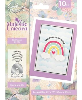 Crafter's Companion Majestic Unicorn Stamp & Die Be Unique Be You (MU-STD-BUBY) Crafter's Companion Majestic Unicorn Stamp & Die Be Unique Be You (MU-STD-BUBY)