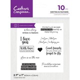 Crafter's Companion Love Birds Clear Stamps Written in Feathers (CC-LB-CA-ST-WRIF)