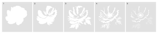 Crafter's Companion Colouring Medium Set Layering Stencils Anemone (CC-STEN-IP-ANE)