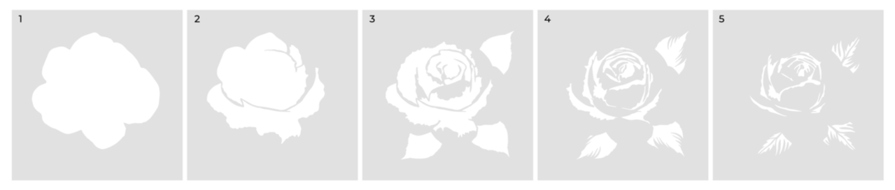 Crafter's Companion Colouring Medium Set Layering Stencils Rose (CC-STEN-IP-ROS) Crafter's Companion Colouring Medium Set Layering Stencils Rose (CC-STEN-IP-ROS)