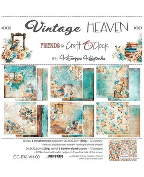 Craft O'Clock Vintage Heaven 12x12 Inch Paper Set (CC-F36-VH-00) Craft O'Clock Vintage Heaven 12x12 Inch Paper Set (CC-F36-VH-00)
