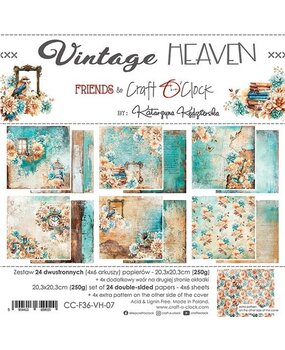 Craft O'Clock Vintage Heaven 8x8 Inch Paper Set (CC-F36-VH-07) Craft O'Clock Vintage Heaven 8x8 Inch Paper Set (CC-F36-VH-07)