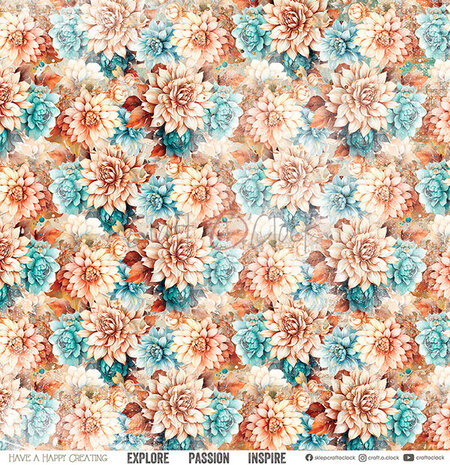 Craft O'Clock Vintage Heaven 8x8 Inch Paper Set (CC-F36-VH-07) Craft O'Clock Vintage Heaven 8x8 Inch Paper Set (CC-F36-VH-07)