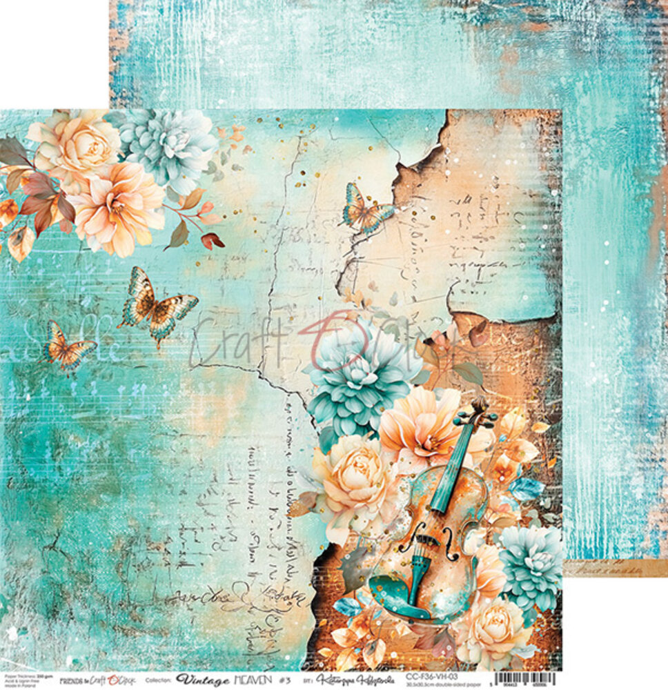 Craft O'Clock Vintage Heaven 8x8 Inch Paper Set (CC-F36-VH-07) Craft O'Clock Vintage Heaven 8x8 Inch Paper Set (CC-F36-VH-07)