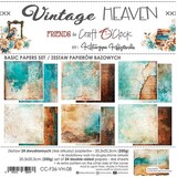Craft O'Clock Vintage Heaven 8x8 Inch Basic Papers Set (CC-F36-VH-08)
