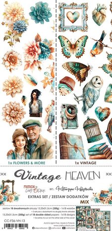 Craft O'Clock Vintage Heaven Extras Set Mix (CC-F36-VH-13) Craft O'Clock Vintage Heaven Extras Set Mix (CC-F36-VH-13)