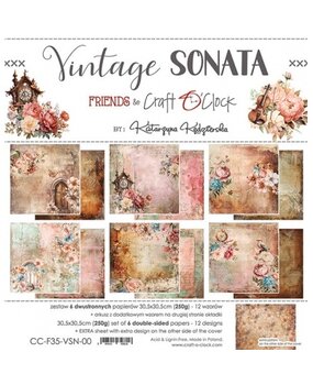 Craft O'Clock Vintage Sonata 12x12 Inch Paper Set (CC-F35-VSN-00) Craft O'Clock Vintage Sonata 12x12 Inch Paper Set (CC-F35-VSN-00)