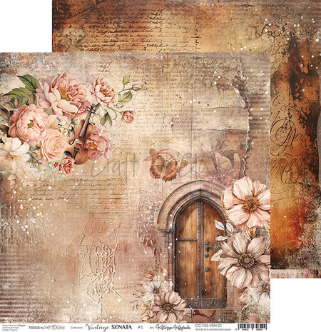 Craft O'Clock Vintage Sonata 8x8 Inch Paper Set (CC-F35-VSN-07)