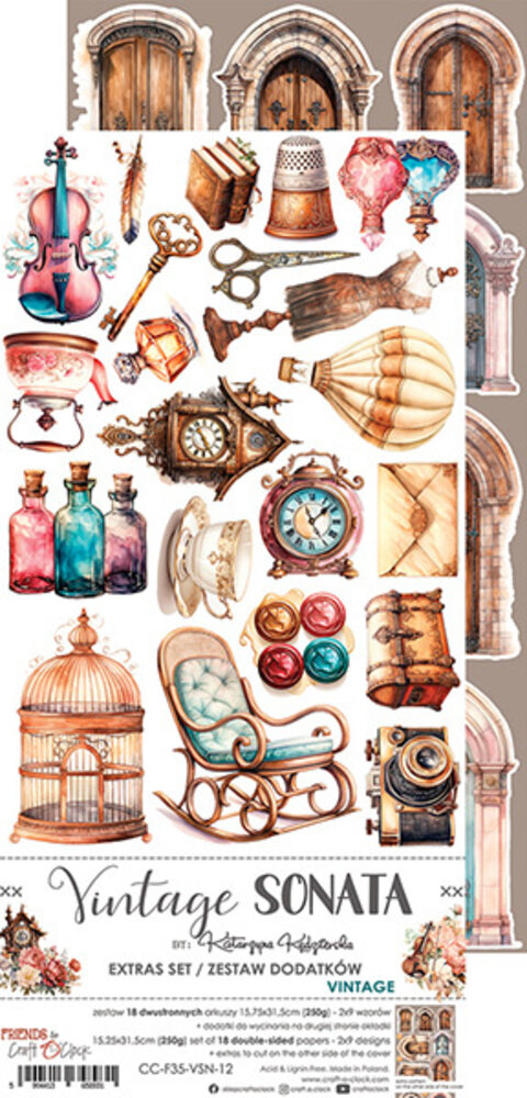 Craft O'Clock Vintage Sonata Extras Set Vintage (CC-F35-VSN-12)