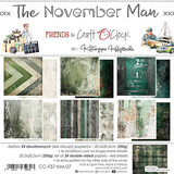 Craft O'Clock The November Man 8x8 Inch Paper Set (CC-F37-NM-07)