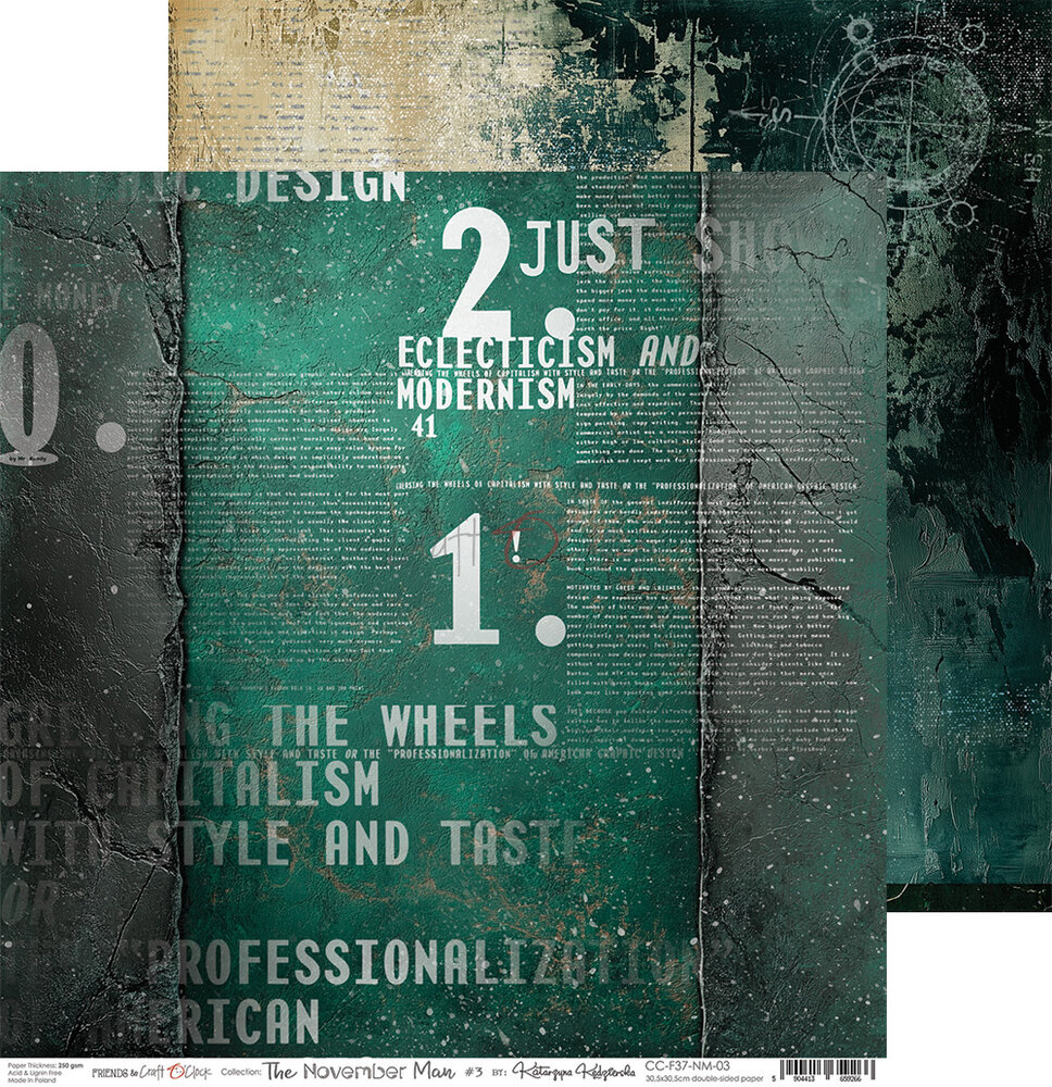 Craft O'Clock The November Man 8x8 Inch Paper Set (CC-F37-NM-07) Craft O'Clock The November Man 8x8 Inch Paper Set (CC-F37-NM-07)