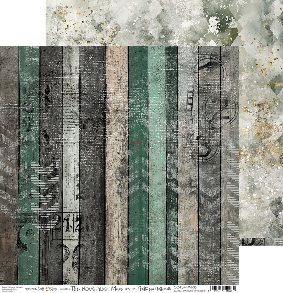 Craft O'Clock The November Man 8x8 Inch Paper Set (CC-F37-NM-07) Craft O'Clock The November Man 8x8 Inch Paper Set (CC-F37-NM-07)