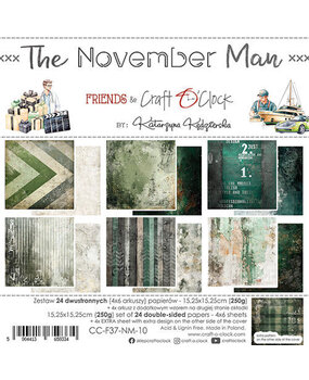 Craft O'Clock The November Man 6x6 Inch Paper Set (CC-F37-NM-10)