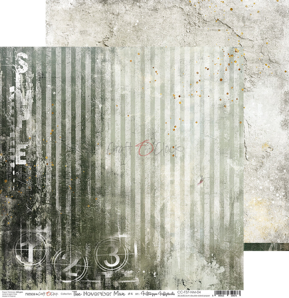 Craft O'Clock The November Man 6x6 Inch Paper Set (CC-F37-NM-10)