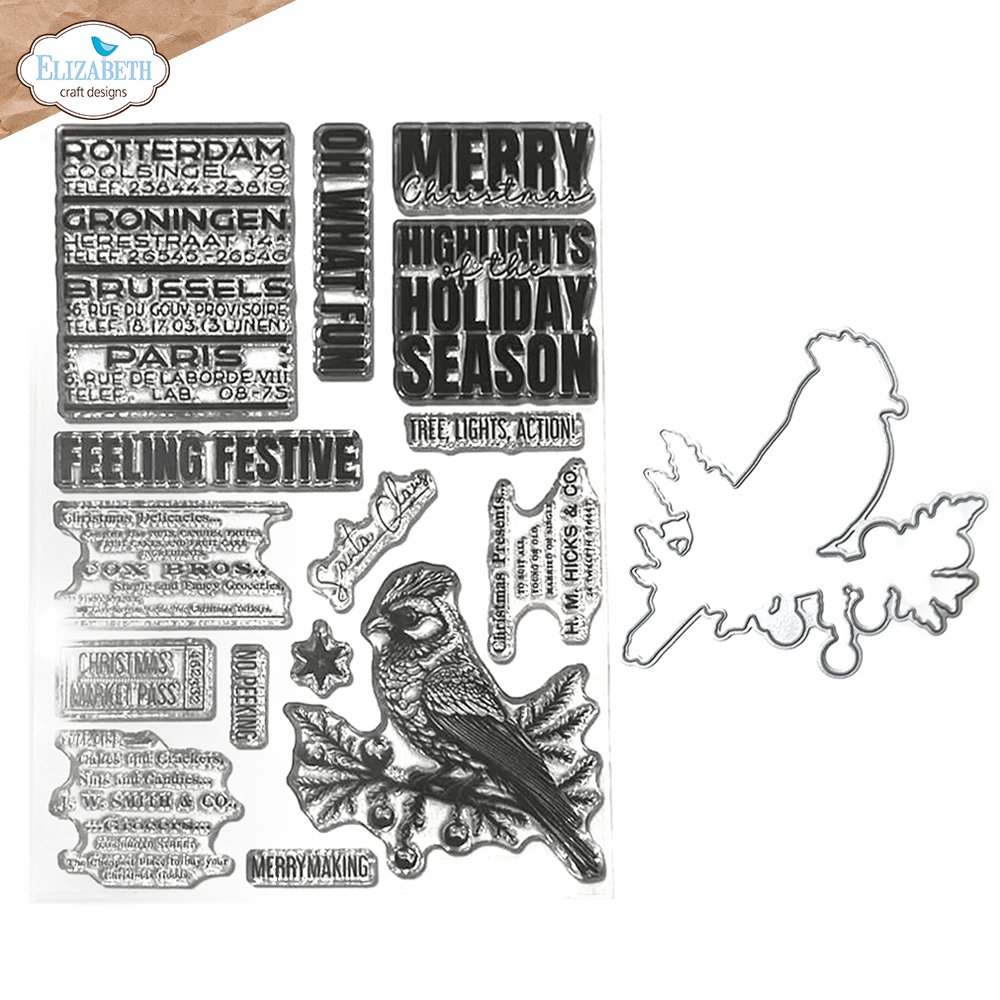 Elizabeth Craft Designs Winter Bliss Stamp & Dies Xmas from the past 1 (CSD380) Elizabeth Craft Designs Winter Bliss Stamp & Dies Xmas from the past 1 (CSD380)