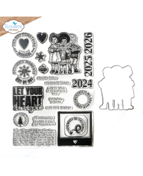 Elizabeth Craft Designs Winter Bliss Stamp & Dies Magical Moments (CSD381)