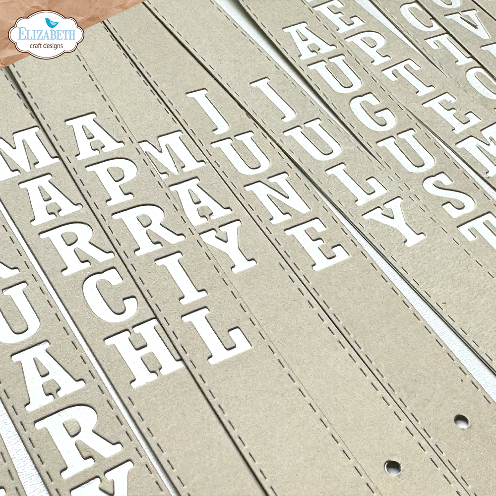 Elizabeth Craft Designs Winter Bliss Dies Vertical Months (2190) Elizabeth Craft Designs Winter Bliss Dies Vertical Months (2190)