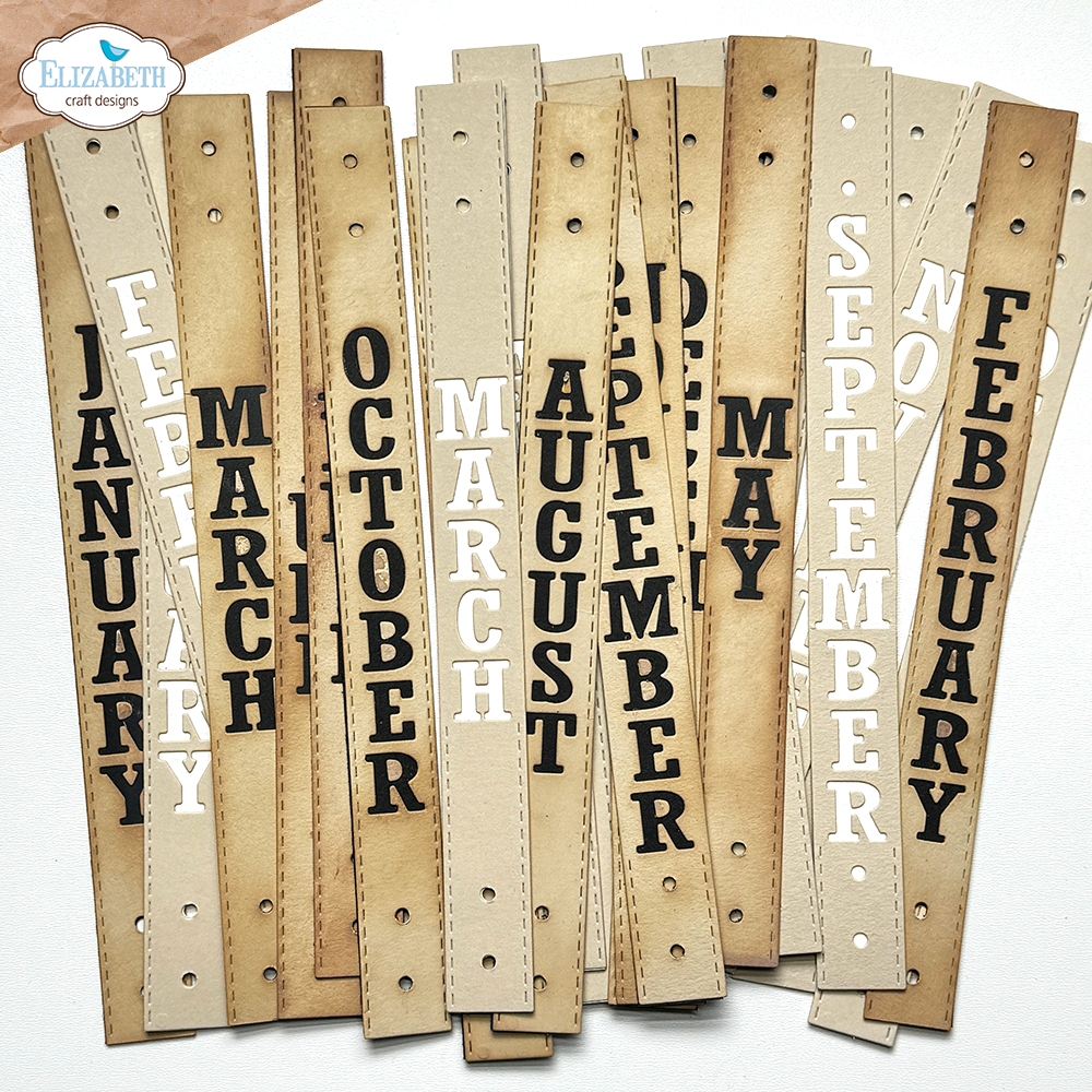 Elizabeth Craft Designs Winter Bliss Dies Vertical Months (2190) Elizabeth Craft Designs Winter Bliss Dies Vertical Months (2190)