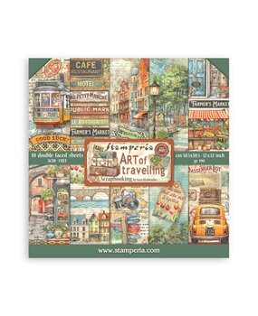 Stamperia Art of Travelling 12x12 Inch Paper Pack (SBBL164) Stamperia Art of Travelling 12x12 Inch Paper Pack (SBBL164)