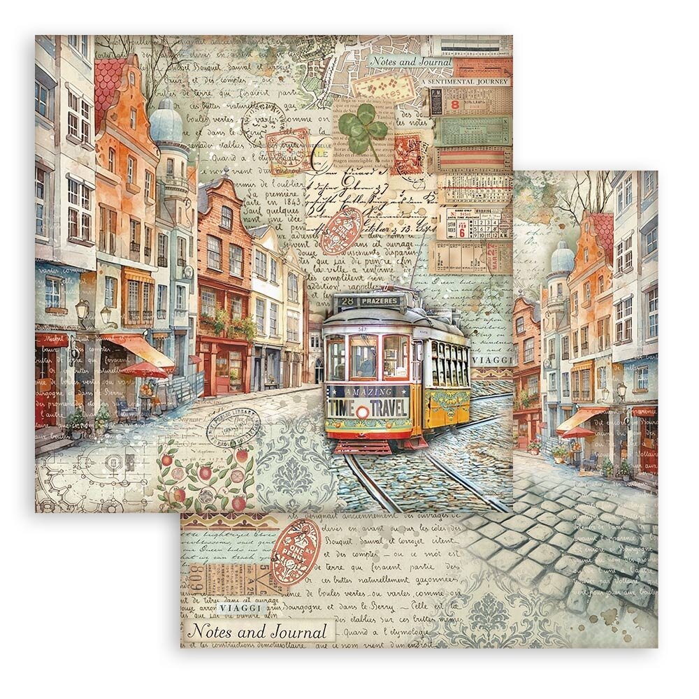 Stamperia Art of Travelling 12x12 Inch Paper Pack (SBBL164)