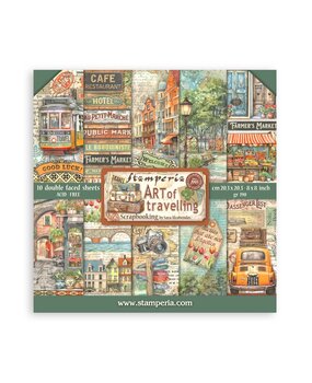 Stamperia Art of Travelling 8x8 Inch Paper Pack (SBBS120) Stamperia Art of Travelling 8x8 Inch Paper Pack (SBBS120)