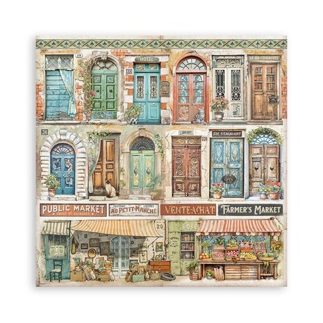 Stamperia Art of Travelling 12x12 Inch Single Face Paper Pack (SBBXLB19) Stamperia Art of Travelling 12x12 Inch Single Face Paper Pack (SBBXLB19)