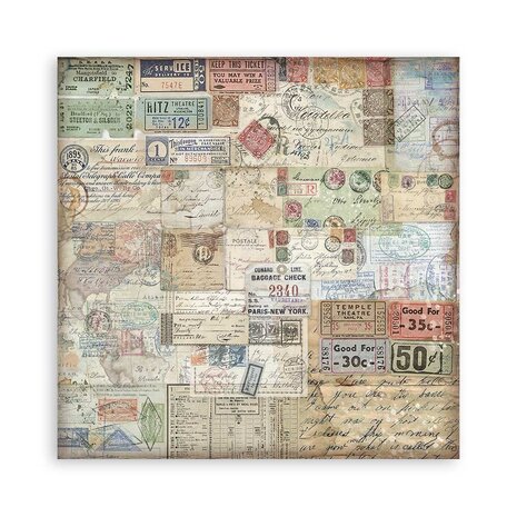 Stamperia Art of Travelling 12x12 Inch Single Face Paper Pack (SBBXLB19) Stamperia Art of Travelling 12x12 Inch Single Face Paper Pack (SBBXLB19)
