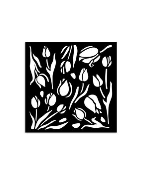 Stamperia Art of Travelling Thick Stencil 12x12cm Tulips (KSTDS02) Stamperia Art of Travelling Thick Stencil 12x12cm Tulips (KSTDS02)