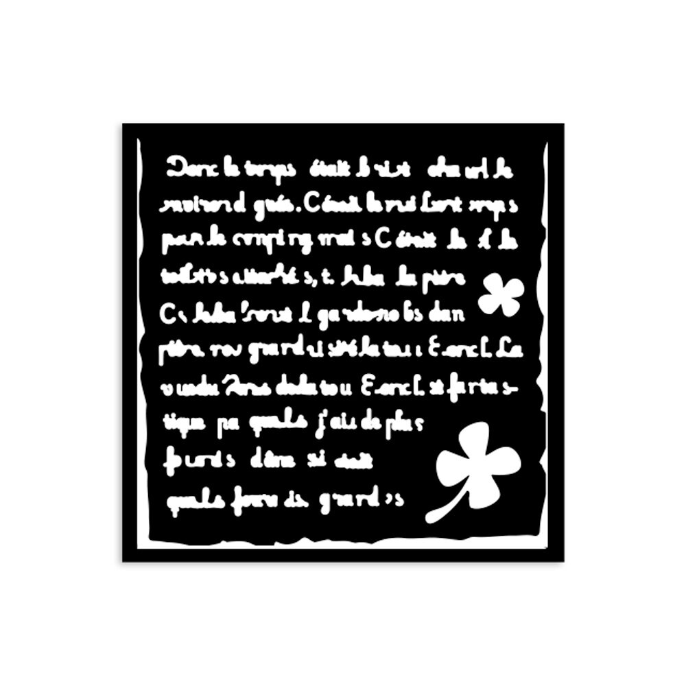 Stamperia Art of Travelling Thick Stencil 12x12cm Handmade Letter (KSTDS03) Stamperia Art of Travelling Thick Stencil 12x12cm Handmade Letter (KSTDS03)