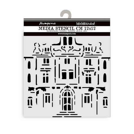 Stamperia Art of Travelling Thick Stencil 12x12cm Palace (KSTDS04)