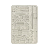 Stamperia Art of Travelling Silicon Mould A5 Belts And Handles (KACMA548)