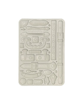 Stamperia Art of Travelling Silicon Mould A5 Belts And Handles (KACMA548) Stamperia Art of Travelling Silicon Mould A5 Belts And Handles (KACMA548)