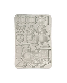 Stamperia Art of Travelling Silicon Mould A5 Train (KACMA549)* Stamperia Art of Travelling Silicon Mould A5 Train (KACMA549)*