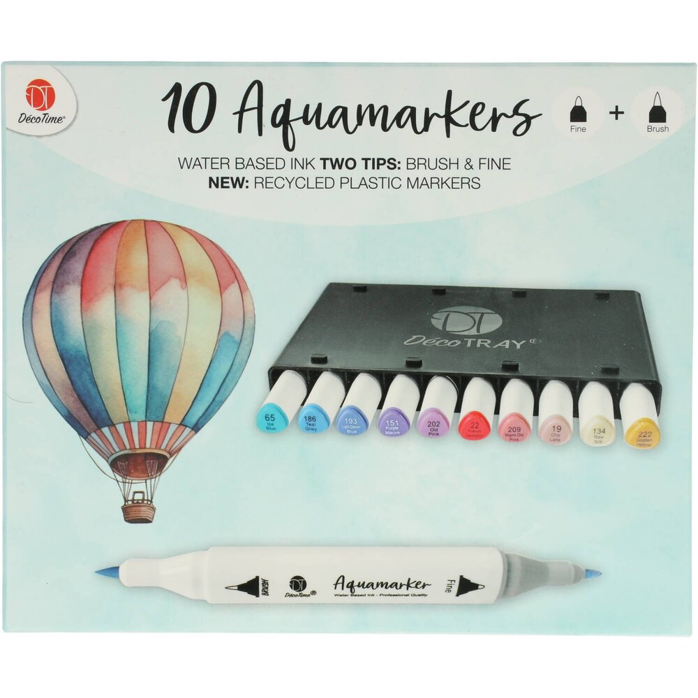 DécoTime 10 Aquamarkers Ice Blue (3004842)